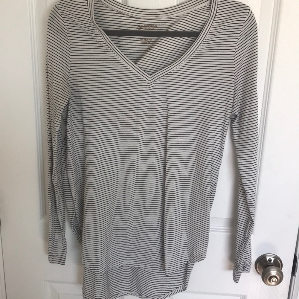 Black and white striped long sleeve